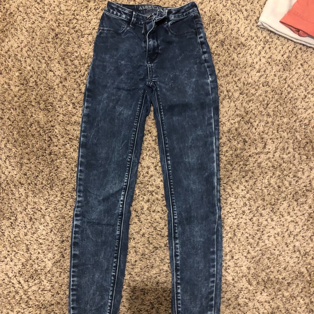 high rise jeans